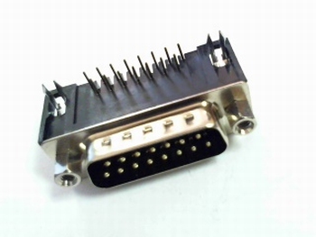 Sub-D connector male haaks