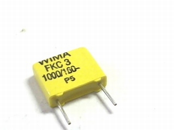 Capacitor FKC3 1000pF 10% 160V