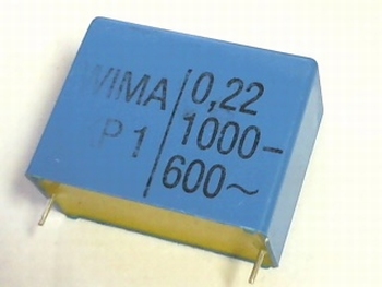 Capacitor 0,22uF 20% 1000V