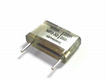 Capacitor MP3X2 2200pF 10% 250V