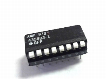 DIP switch 8x type AMP9725