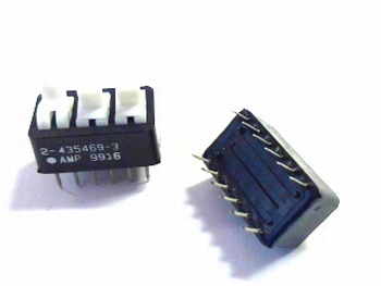 Dip switch 3x double pole