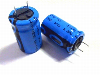 10 x electrolytic capacitors 330uf - 50 volts