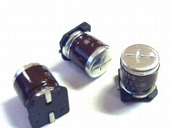 SMD electrolytic capacitor 100uF 25V aluminium