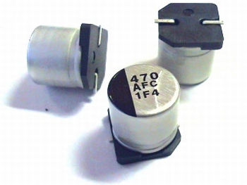 SMD electrolytic capacitor 470uF 10V aluminium