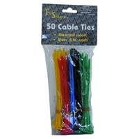 Assortiment gekleurde kabelbinders