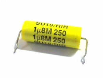 Capacitor 1,8uF 250V type SU19/RIR