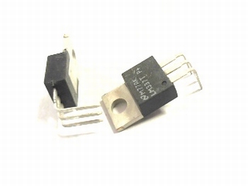 LM337T voltage regulator with 90 degrees legs