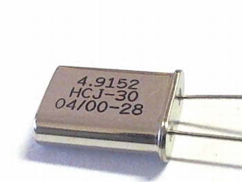 Quartz crystal 4,9152  mhz HC18