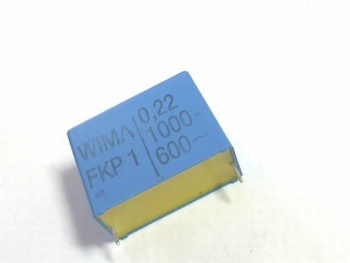 Capacitor FKP1 0,22uF 20% 1000V RM 37,5