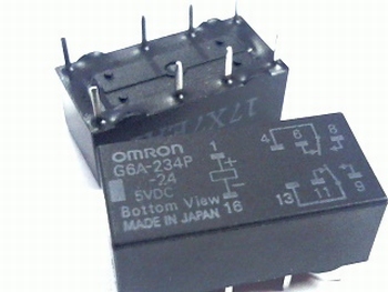 Relais Omron G6A-234P - 5VDC DPDT