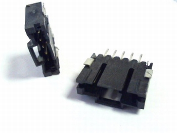 Male header 5 pins SMD type 5-147323-4 zwart