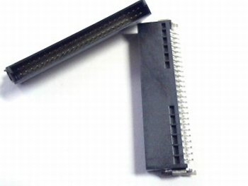 Male boxed header 2x25 polig raster 1,27mm SMD