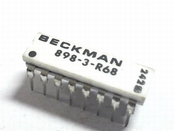 Resistor array 8x 68 ohm