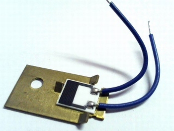 Temperature dependent resistor on copper plate