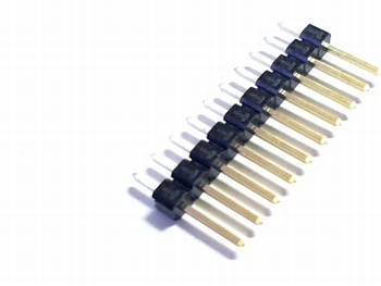 Header male 1x 10 pins 2,54mm straight