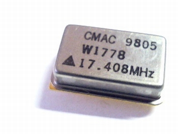 Quartz crystal oscillator 17,408 mhz