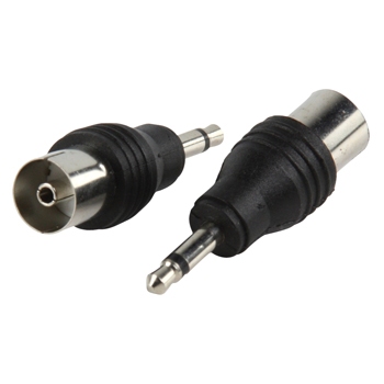 Adapter plug 3.5mm mono male naar coax female