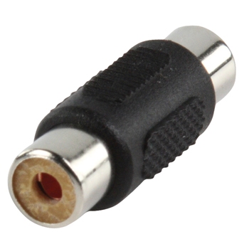 Adapter plug RCA/tulp female to RCA/tulp female