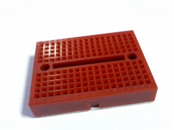 Solderless red breadboard mini