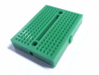 Solderless green breadboard mini