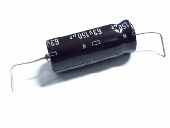Electrolytic capacitors 150uf - 63 volts axial