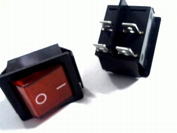 Universal 2-pole switch red 16A