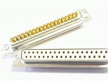 Sub D 37 pins female connector with solderconnections