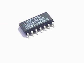 74HCT393 Dual 4-bit binary ripple counter SMD