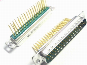 Sub D 37 pins male connector with long pins