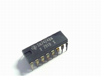 74248 BCD-TO-SEVEN-SEGMENT decoder/driver