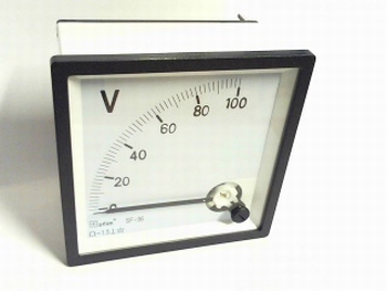 Panelmeter 0-100 volt DC