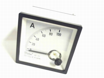 paneelmeter 0-100 ampere DC