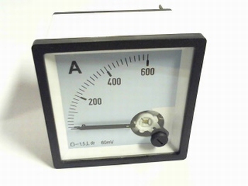 paneelmeter 0-600 ampere DC