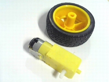 Motor with wheel (65mm diameter)