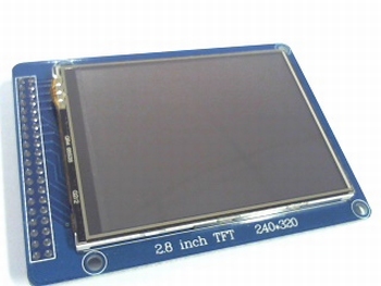 LCD display 320x240 TFT 2.8 i. with touchscreen and SD entry