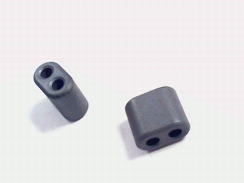 Ferrite bead 2 holes 6mm x 7mm x 4mm