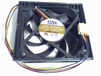 Fan 70x70x15 mm 12 volts AVC DE07015B12U