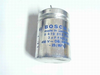 Startcondensator 3 uf 400V Bosch