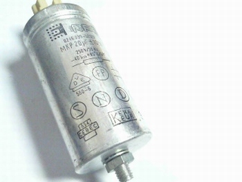 Startcapacitor 20 uf metal housing