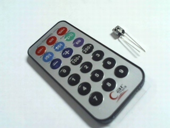 IR remote control with IR receiver