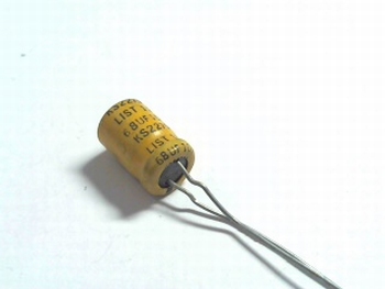 Electrolytic capacitor 68uF 10 volts