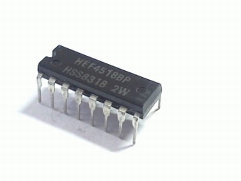 HEF4518 2x4bit decimal up counter