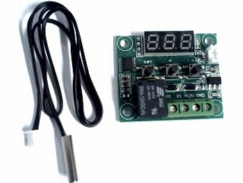 Kleine temperatuur controller W1209 met sensor