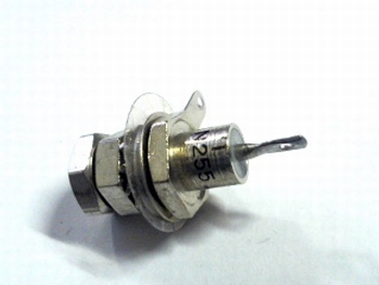 1N255 Silicon power rectifer diode 400 V, 1.5 A.