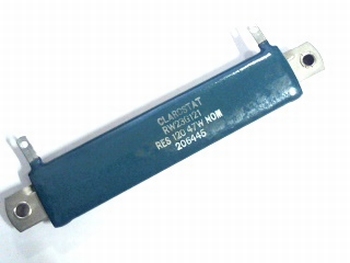 Power resistor Clarostat 120 Ohm 47Watt.