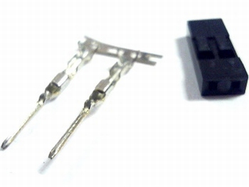 Header krimp plug male 2 pin