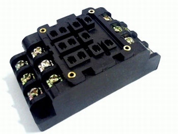 Relaisvoet HP3-SF voor HP3 3-polig relais met schroefcontact