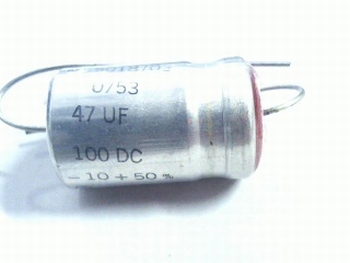 Electrolytic capacitor 47uf - 100 volts axial