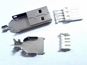 USB A plug to solder and assamble yourself